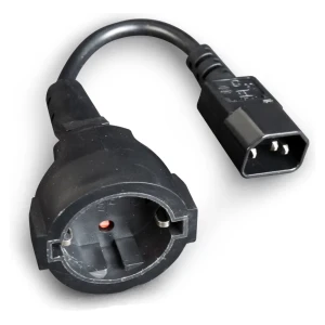 UPS napajalni adapter 220 IEC 320 C14 – SCHUKO (Ž) 0,15m črn Cablexpert