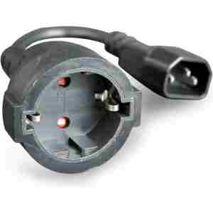 UPS napajalni adapter 220 IEC 320 C14 – SCHUKO (Ž) 0,15m črn Cablexpert