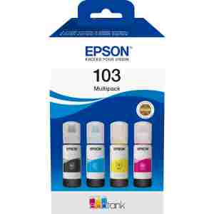 ČRNILO EPSON 103 4x KOMPLET STEKLENIČKA, 70 ML L31xx, L32xx,,L52xx (C13T00S64A)