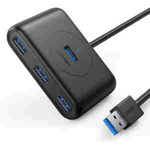 Ugreen USB 3.0 4 Ports Hub črn 1m - box
