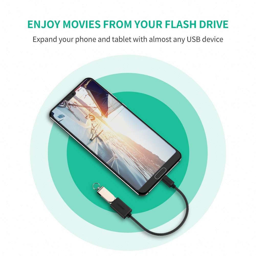 Ugreen USB-C (M) na USB 3.0 (Ž) OTG kabel črn - polybag - slika 3