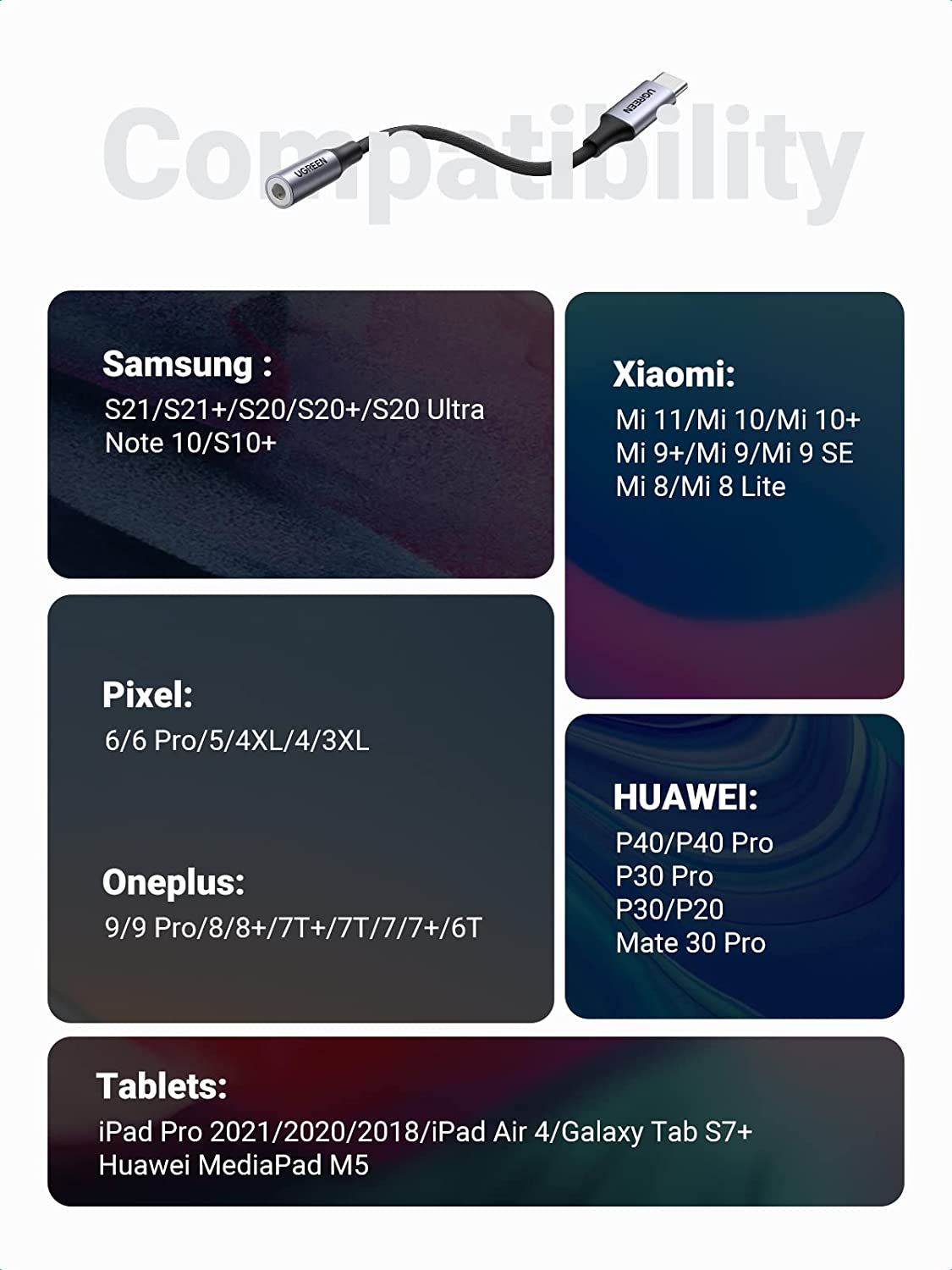 UGREEN USB-C na 3.5 mm avdio adapter za iPad Pro, Samsung... - slika 7