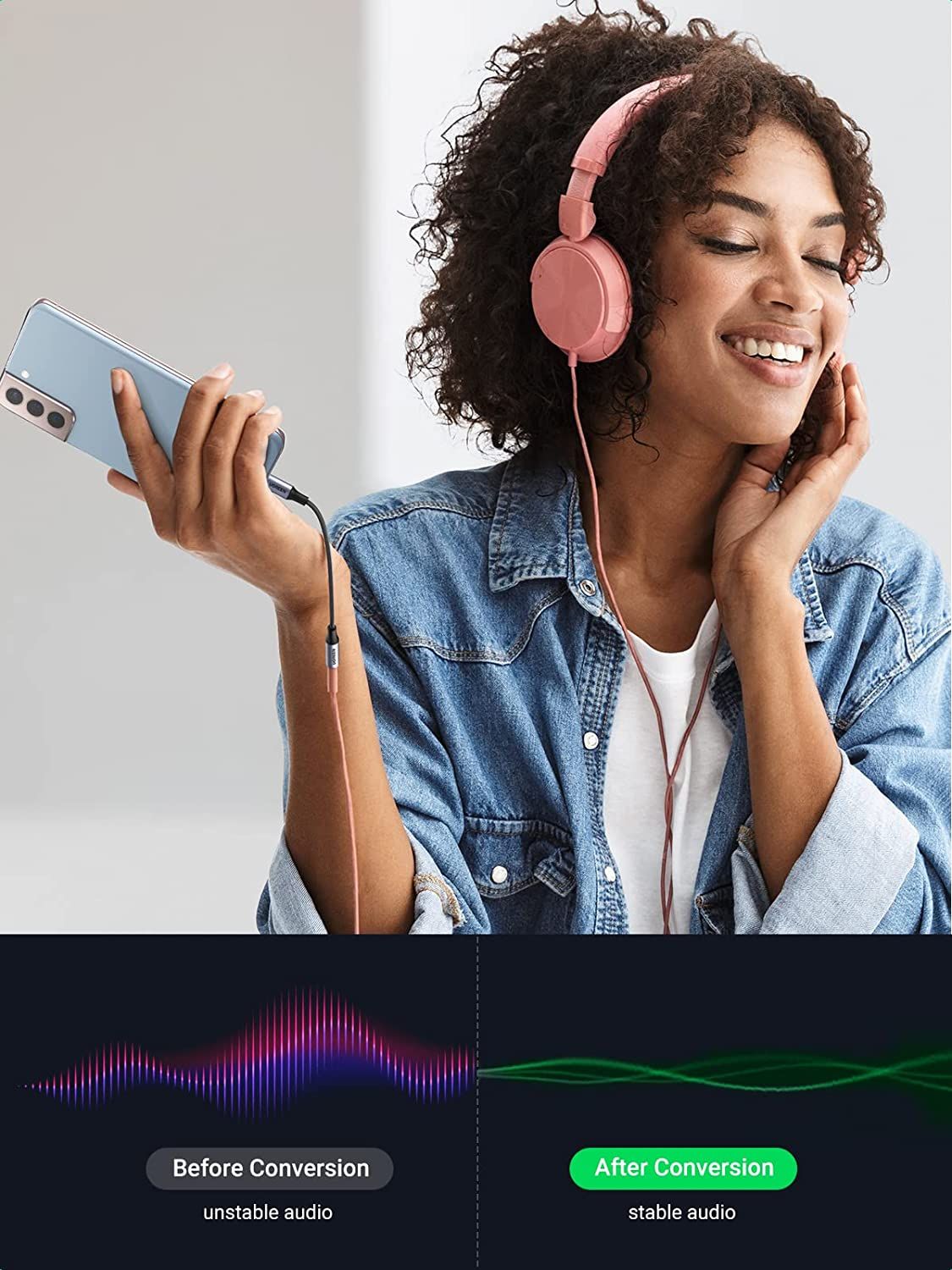 UGREEN USB-C na 3.5 mm avdio adapter za iPad Pro, Samsung... - slika 5