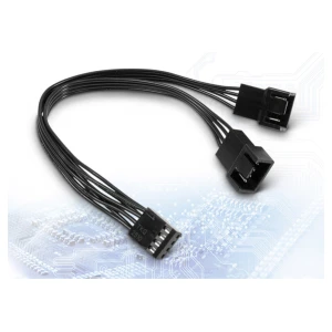Fan Splitter INTER-TECH Y-kabel 2x 4-Pin-PWM 15 cm