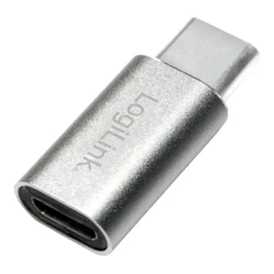 Adapter USB-C => microUSB(ž) 2.0 Logilink, srebrn (AU0041)