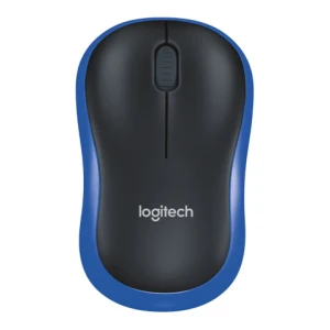 Miška Logitech M185 Wireless, nano, optična, modra