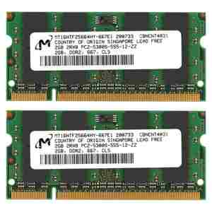 Micron DDR2 667 MHz 2x 2GB
