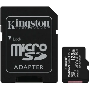 Spominska kartica SDXC-Micro 128GB Kingston Canvas Select Plus 100MB/s/85MB/s U1 V10 UHS-I +adapter