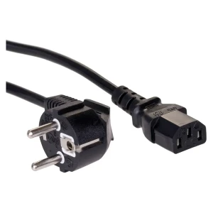 Napajalni kabel PC 220V 1,80m Schuko – C13 črn
