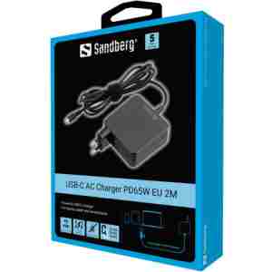 Sandberg USB-C AC Charger PD65W EU 2M polnilnik