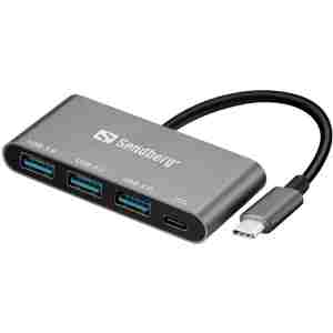 Sandberg USB-C to 3x USB 3.0 + PD Hub