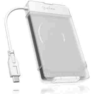 IcyBox IB-AC703-C USB-C 3.2 transparentno ohišje za 2,5 HDD in SSD diske