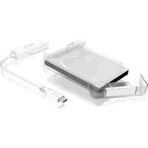 IcyBox IB-AC703-C USB-C 3.2 transparentno ohišje za 2,5 HDD in SSD diske