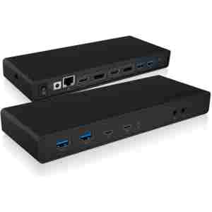 IcyBox IB-DK2245AC Docking USB-C priklopna postaja z dvojnim video priključkom