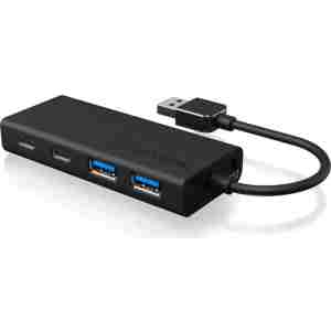 IcyBox IB-HUB1426-U3 4-portni Hub s priključkom USB-A in USB-C 3.2