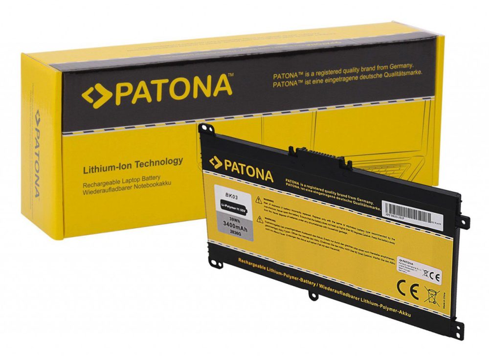 PATONA Battery f. HP BK03 Pavilion X360 BK03XL 916811-855 TPN-W125 HSTNN-LB7S HSTNN-UB7G