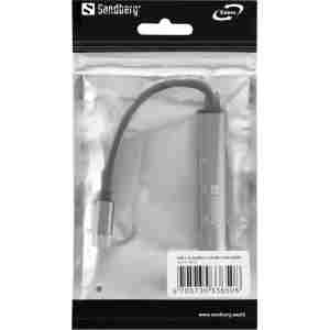 Sandberg USB-C v 3xUSB-A + 2xUSB-C SAVER varčno vozlišče