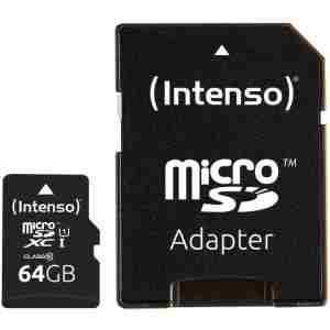Intenso 64GB microSDXC UHS-I Class 10 Premium spominska kartica