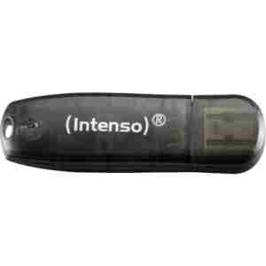 Intenso 16GB Rainbow Line USB 2.0 spominski ključek - Črn