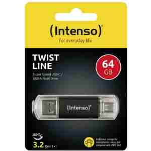 Intenso 64GB Twist Line USB 3.2 / USB-C spominski ključek