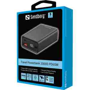 Sandberg Travel Powerbank 20000 mAh PD65W prenosna baterija