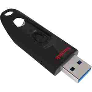 SanDisk Ultra USB spominski ključek 128GB USB 3.0 črn