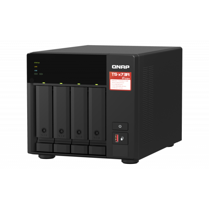 QNAP NAS strežnik za 4 diske, 8GB ram, 2x 2.5Gb mrežo - slika 2