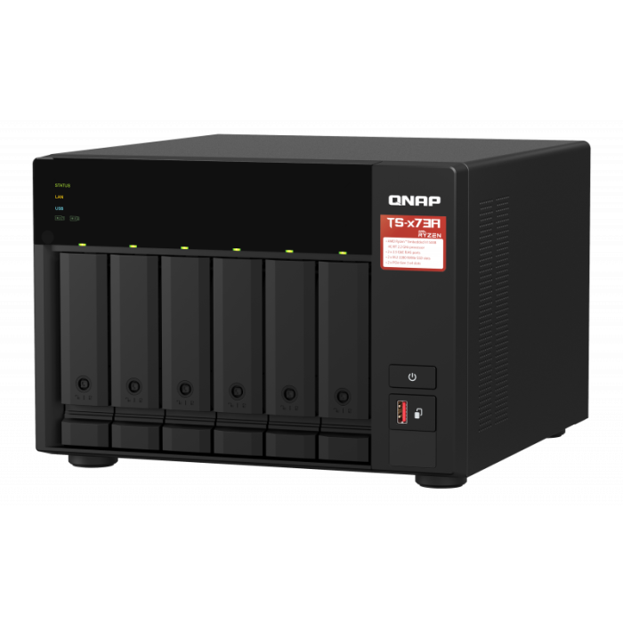 QNAP NAS strežnik za 6 diskov, 8GB ram, 2x 2.5GbE mrežo - slika 2