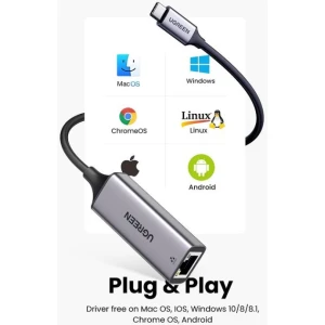 Ugreen USB-C 10/100/1000 mrežna kartica - box