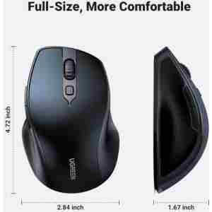 Brezžična miška UGREEN Bluetooth 5.0 in 2,4 Ghz z USB sprejemnikom s 5 gumbi za MacBook, PC, namizni