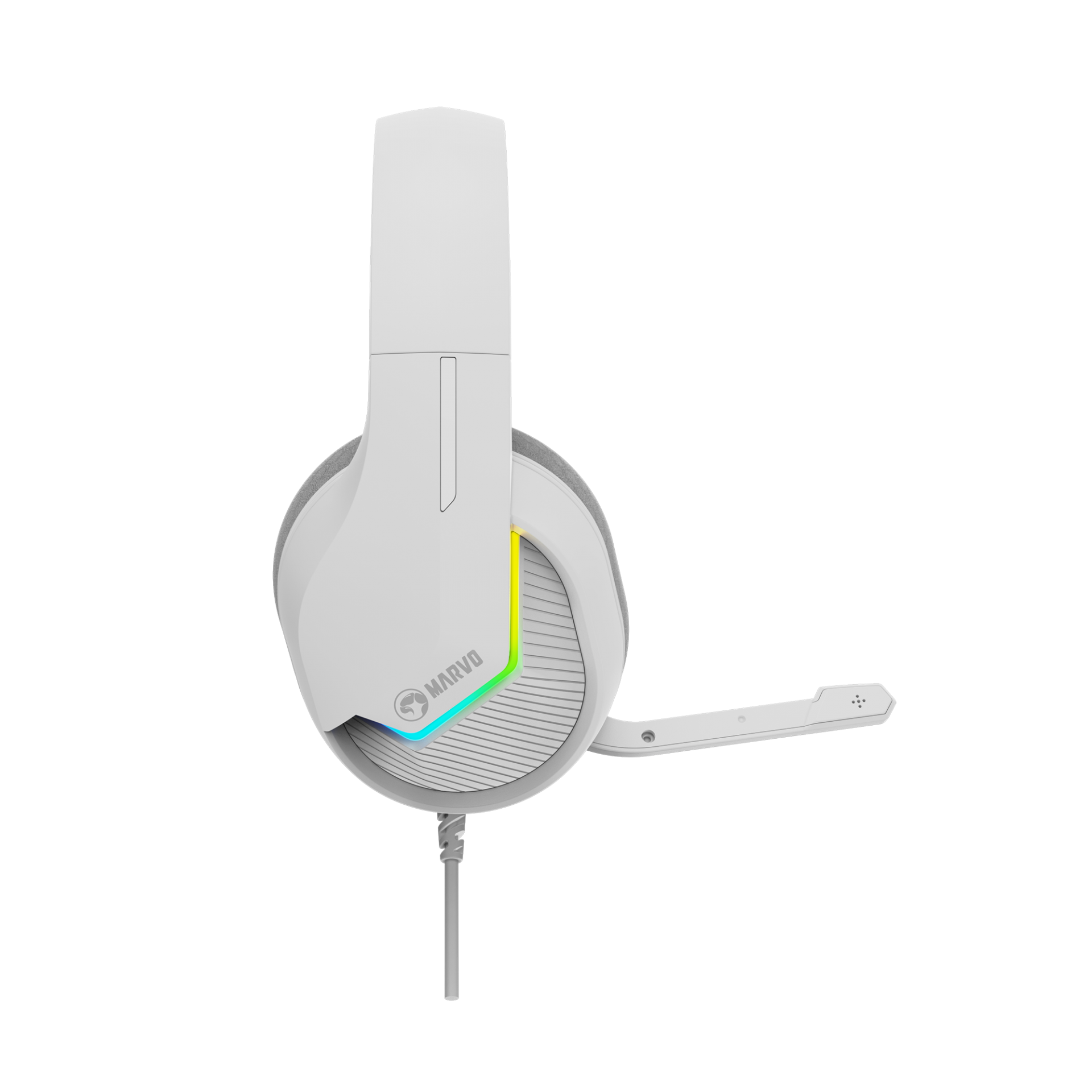 MARVO H8618 RGB WH SLUŠALKE BELE BARVE - slika 5