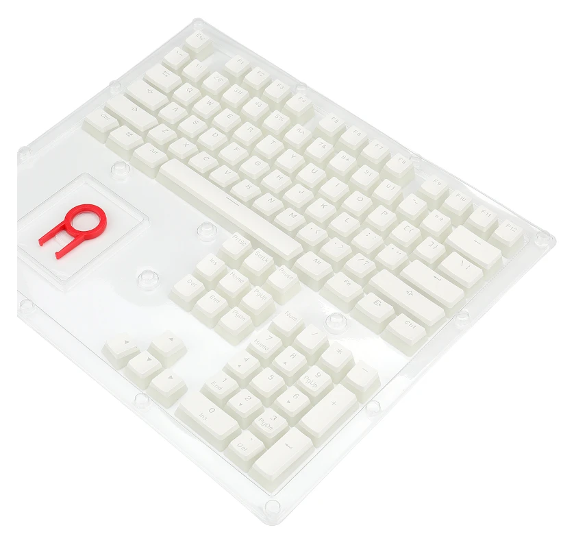 REDRAGON SCARAB A130 POKROVČKI TIPK, DVOJNO BRIZGANE, BELE