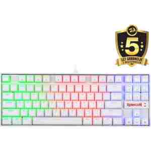 REDRAGON K552 KUMARA RGB GAMING MEHANSKA ŽIČNA TIPKOVNICA BELA - RDEČA STIKALA