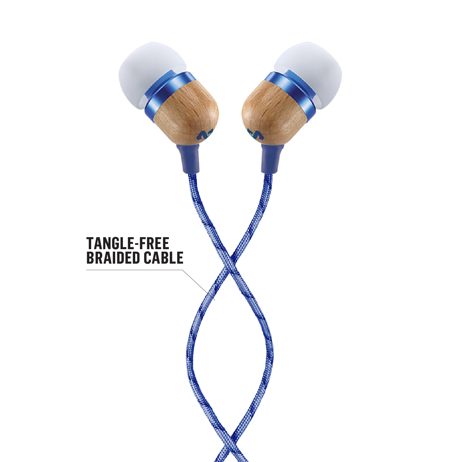 House of Marley Smile Jamaica ušesne slušalke - denim - slika 6