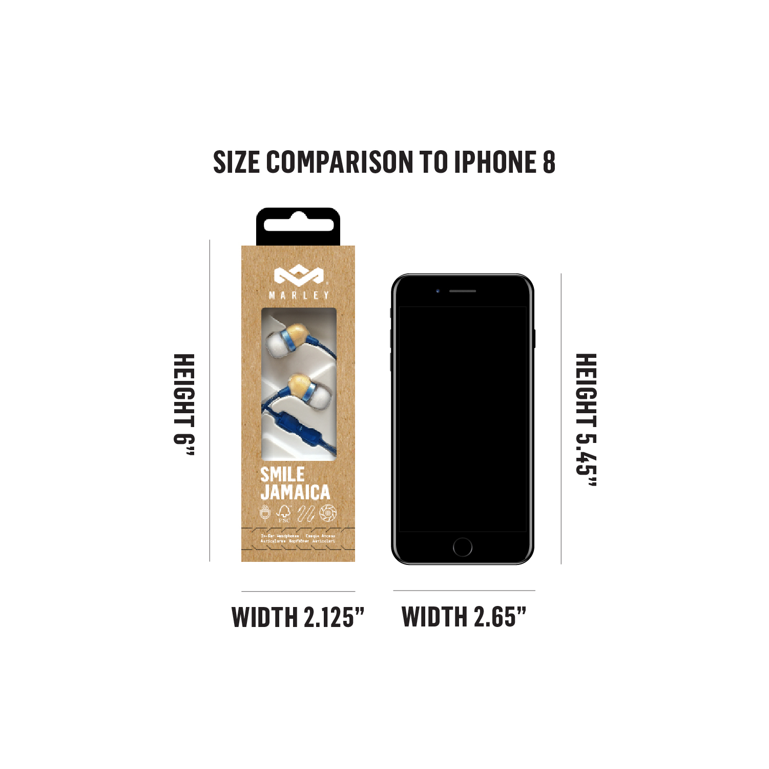 House of Marley Smile Jamaica ušesne slušalke - denim - slika 4