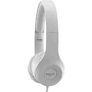 MOYE ENYO, zložljive slušalke z mikrofonom - svetlo sive barve