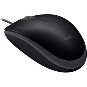 Logitech miška B110 Silent, črna