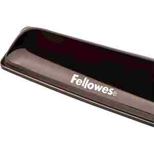 Fellowes Crystal Gel podloga za zapestje pri tipkovnici, črna