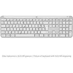 Logitech tipkovnica Signature Slim K950, bela, SLO gravura