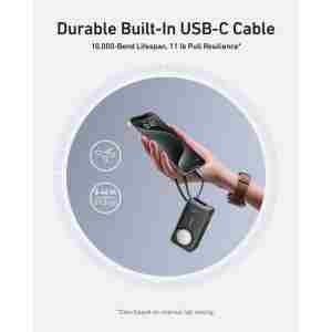 Anker MagOn Powerbank 10000 mAh, 35W z vgrajenim kablom in brezžičnim polnjenjem Apple Watch