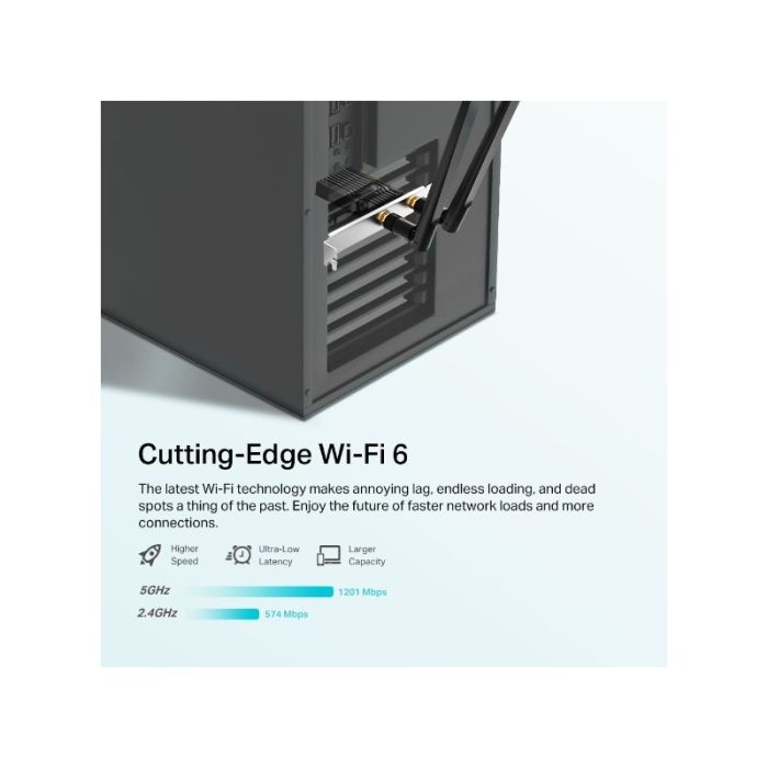 TP-LINK AX1800 Wi-Fi 6 Bluetooth 5.2 PCI-E Adapter - slika 4