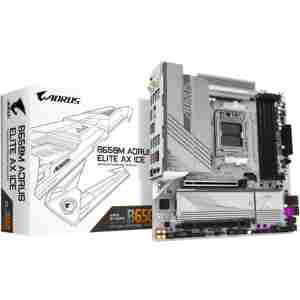 GIGABYTE B650M AORUS ELITE AX ICE, DDR5, SATA3, USB3.2Gen2x2, DP, 2.5GbE, WiFi 6E, AM5 mATX