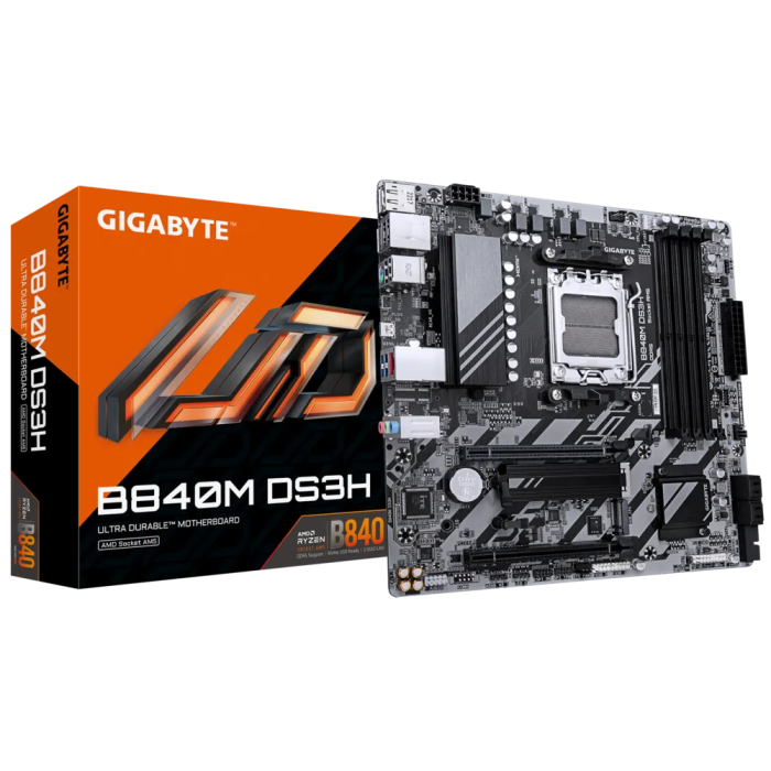 GIGABYTE B840M DS3H, DDR5, SATA3, USB3.2Gen1, DP, 2.5GbE, AM5 mATX - slika 2
