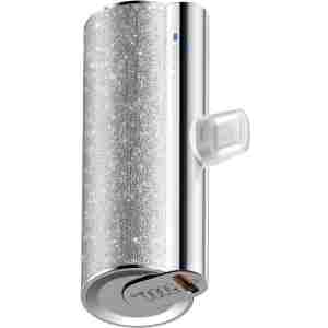 VEGER prenosna baterija z vgrajenim priključkom Type-C 5000mAh, srebrna