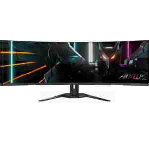 GIGABYTE AORUS CO49DQ 49 OLED DQHD ukrivljen monitor, 5120 x 1440, 0.03ms, 144Hz, zvočniki
