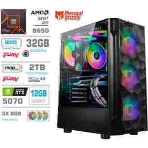 Računalnik MEGA TWR S7 R7-7700/RTX5070/32GB-DDR5/2TB-4.0/750W/Brez OS RGB