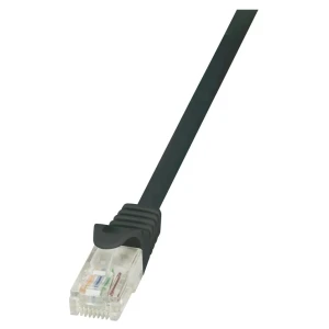 KABEL PATCH UTP Cat 5e 3,00m RJ45 10/100 LogiLink – črn