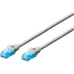 KABEL PATCH UTP Cat 5e 5,00m RJ45 10/100 Digitus – siv