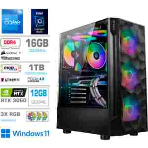 Računalnik MEGA TWR S7 i5-12400F/RTX3060/16GB/1TB-4.0/750W/Win11Home