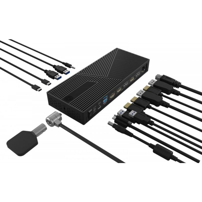 IcyBox IB-DK2246AC 11 v 1 USB-C hibridna priklopna postaja z DisplayLink - slika 4
